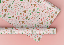 Load image into Gallery viewer, Christmas Sweets and Treats Specialty Art Wrapping Paper One of a Kind
