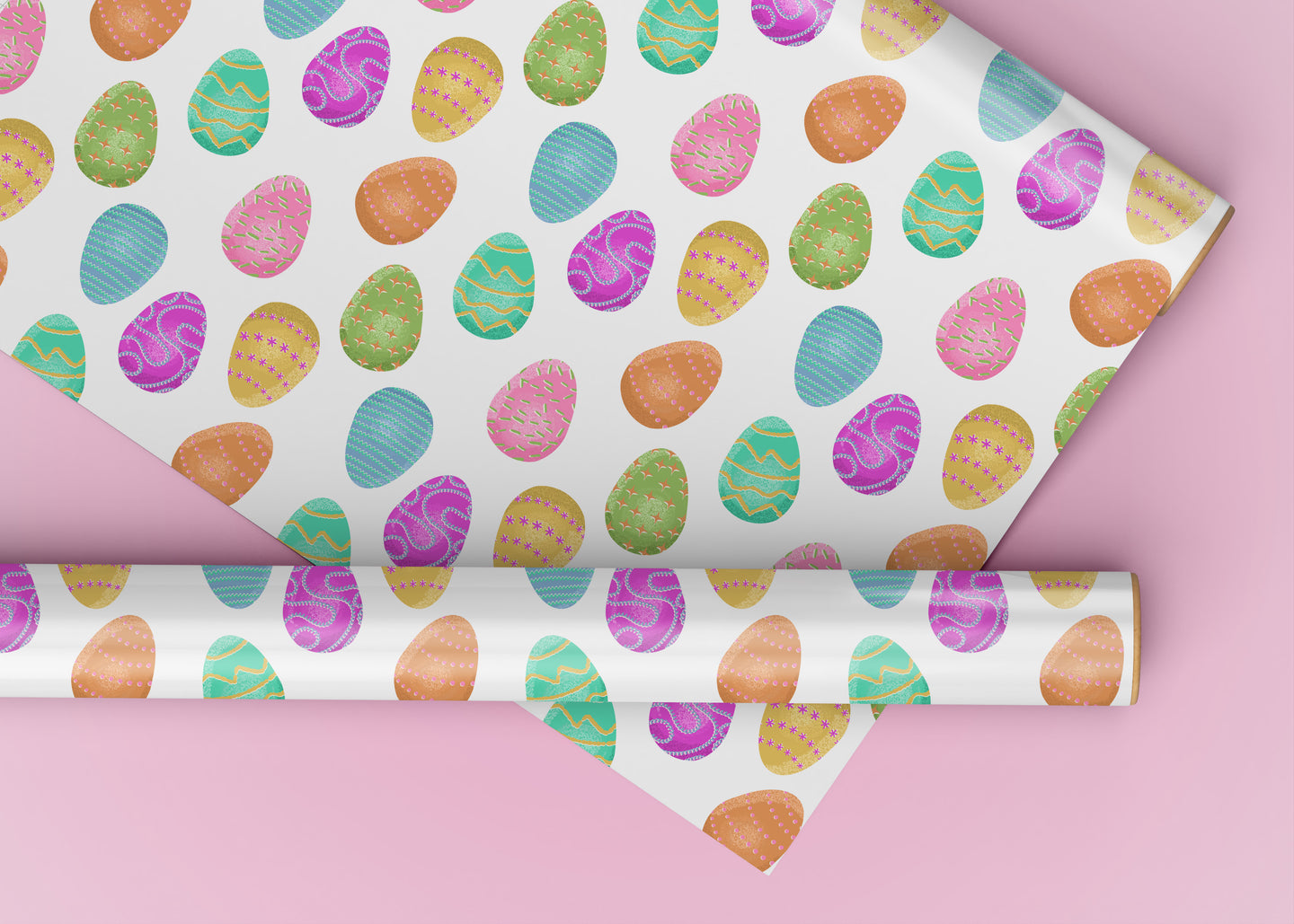 Easter Eggs Specialty Art Wrapping Paper One of a Kind