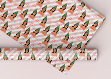 Load image into Gallery viewer, Mod Christmas Tree Hair Specialty Art Wrapping Paper One of a Kind
