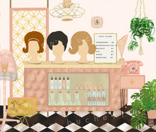 Load image into Gallery viewer, Vintage Beauty Shop Visit Art Print
