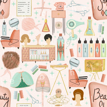 Load image into Gallery viewer, Vintage Beauty Salon Pink Specialty Art Wrapping Paper One of a Kind
