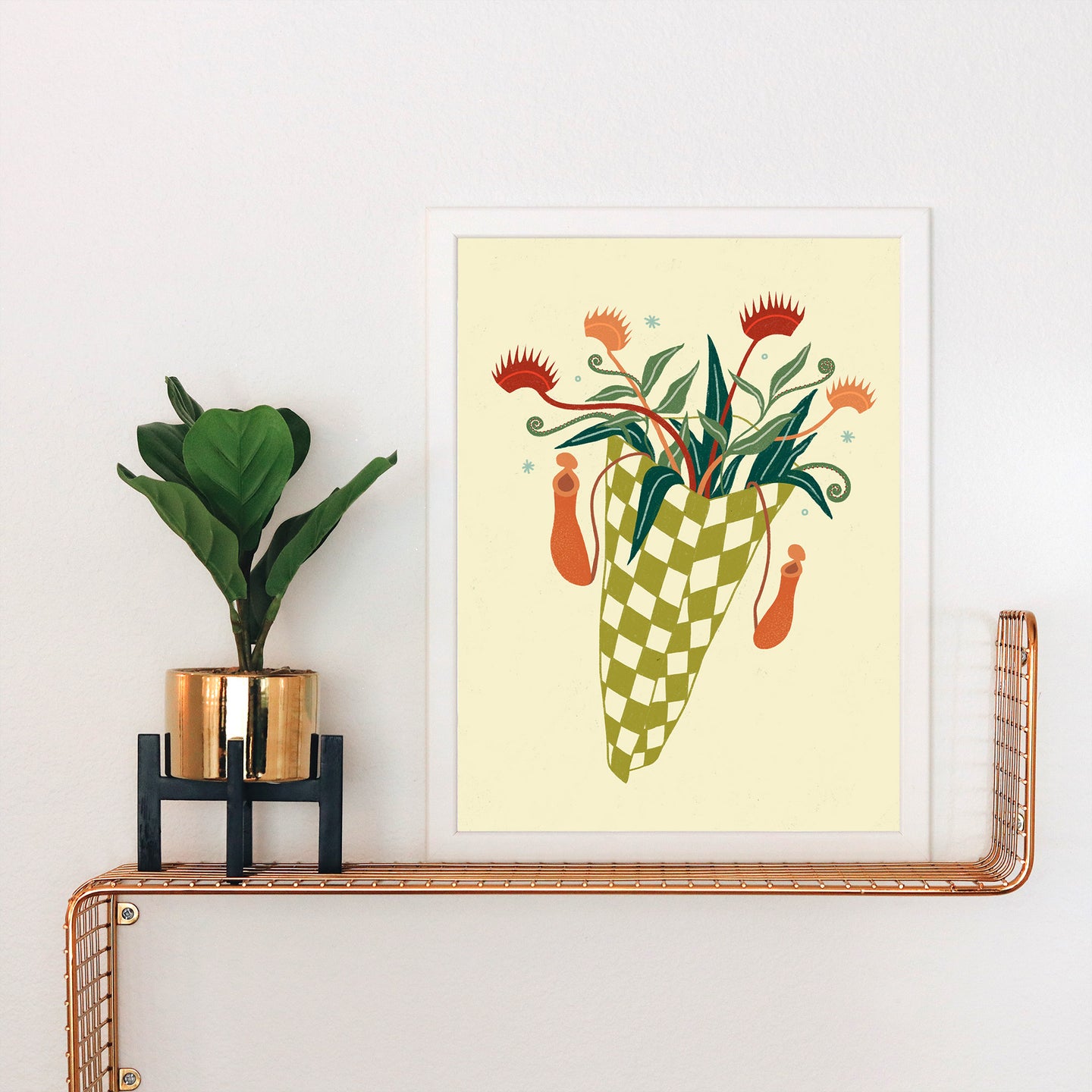 Carnivorous Plant Bouquet Art Print
