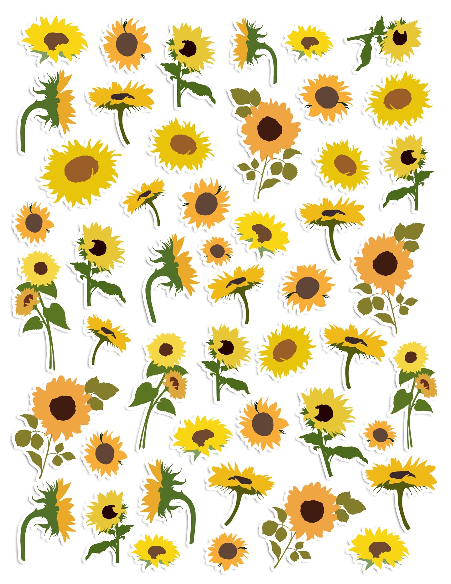 Sunflower Sticker Set