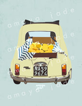Load image into Gallery viewer, Yellow Fiat Art Print
