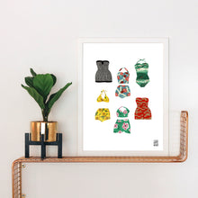 Load image into Gallery viewer, Vintage Bathing Suits Collection Art Print
