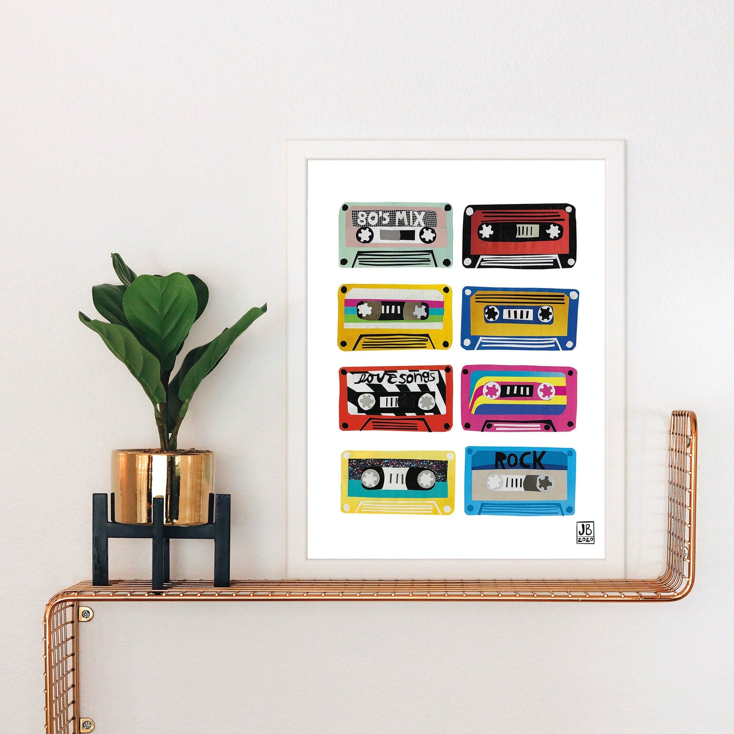 Mix Tapes Collage Print