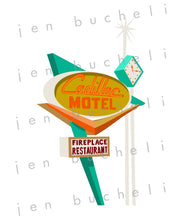 Load image into Gallery viewer, Cadillac Motel Vintage Sign Art Print
