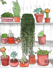 Load image into Gallery viewer, Plant Love Watercolor and Ink Print
