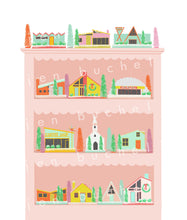 Load image into Gallery viewer, Putz Houses Shelf Art Print
