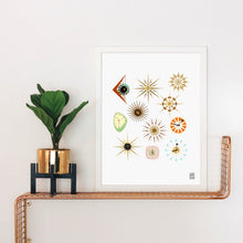 Load image into Gallery viewer, Mid Century Modern Clock Collection Print
