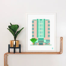 Load image into Gallery viewer, Miami Art Deco Hotel Print
