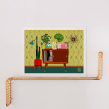 Load image into Gallery viewer, Mid Century Modern Home Vignette Art Print
