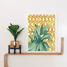 Load image into Gallery viewer, Yellow Tile Agave Art Print
