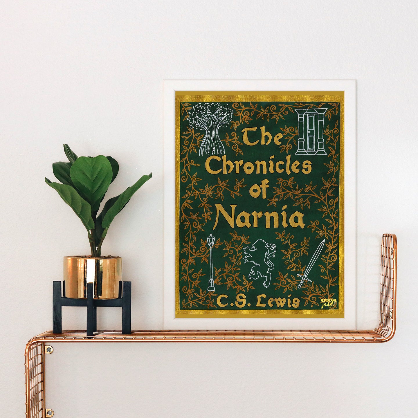 Narnia Book Cover Art Print