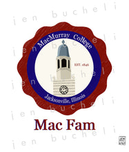 Load image into Gallery viewer, MacMurray College Mac Fam Art Print
