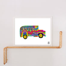 Load image into Gallery viewer, 60&#39;s Bus Art Print
