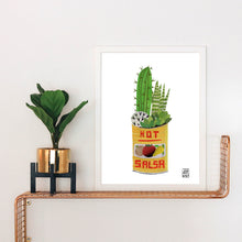 Load image into Gallery viewer, Cactus in a Can Collage Print
