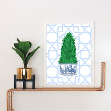 Load image into Gallery viewer, Chinoiserie Christmas Tree Art Print
