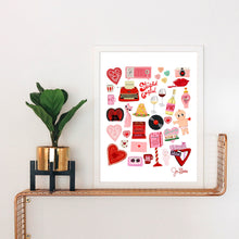 Load image into Gallery viewer, Valentine&#39;s Day Nostalgia Art Print
