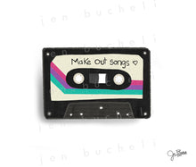 Load image into Gallery viewer, Make Out Songs Mix Tape Art Print
