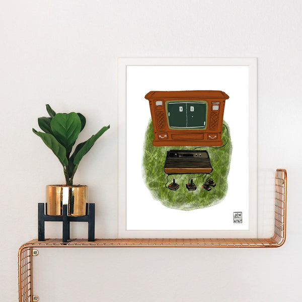 80's Gamer Art Print