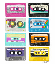 Load image into Gallery viewer, 80&#39;s Mix Tapes Collection Cards w/envelopes Set of 6
