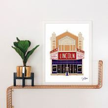 Load image into Gallery viewer, The Lincoln Theater Decatur, Illinois Art Print
