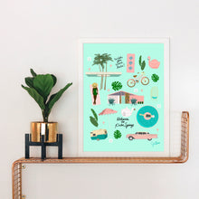 Load image into Gallery viewer, Welcome to Palm Springs Items Art Print
