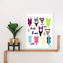 Load image into Gallery viewer, 80&#39;s Bathing Suits Art Print
