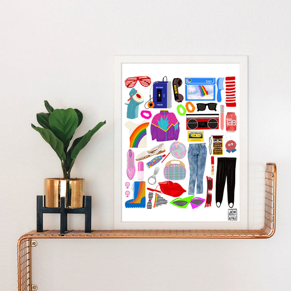 80's Flashback 2 Art Print