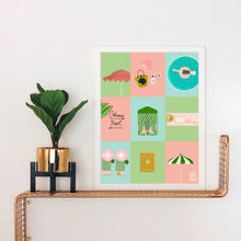 Load image into Gallery viewer, Cabana Color Block Art Print
